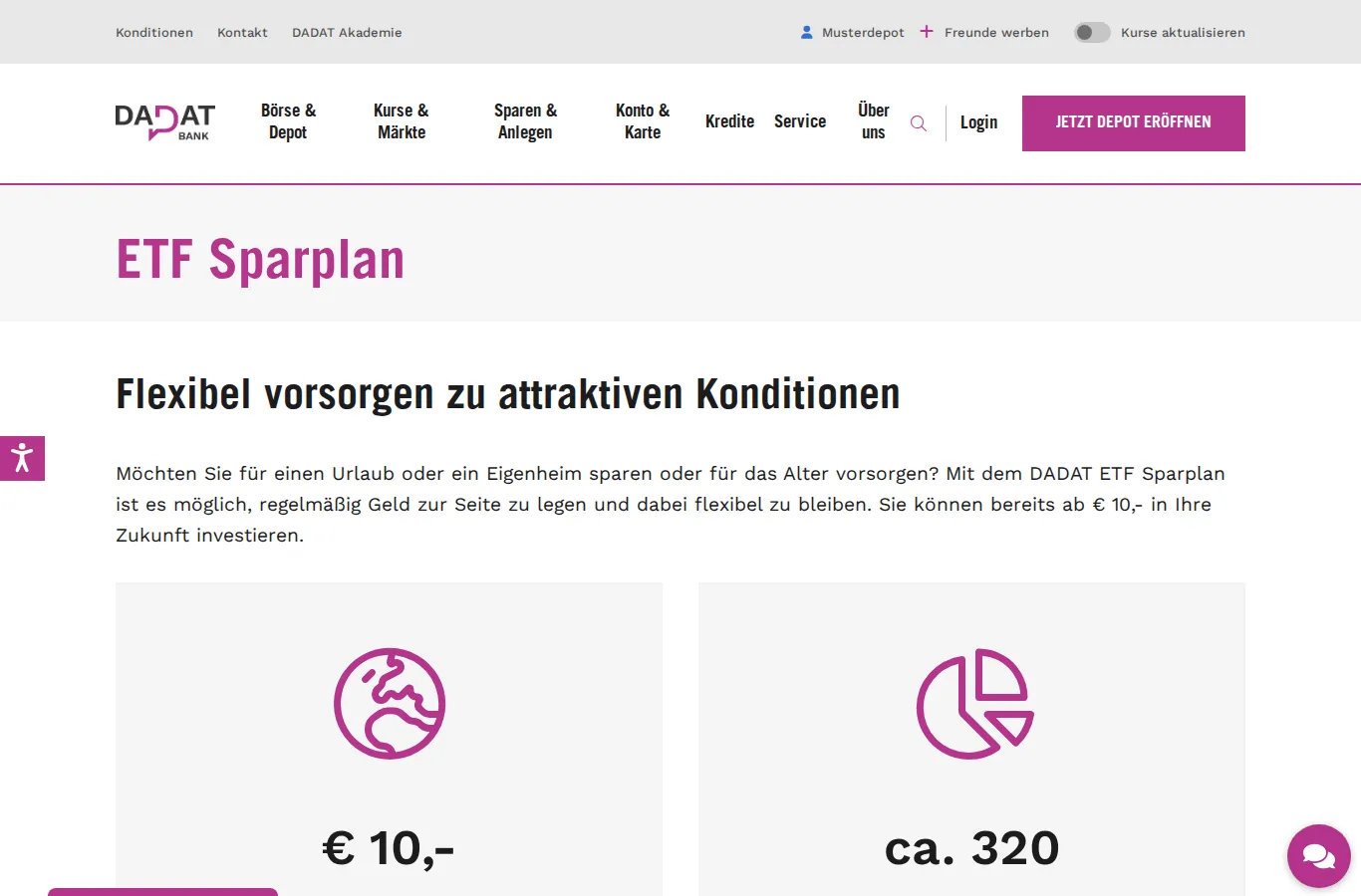 DADAT ETF-Sparplan