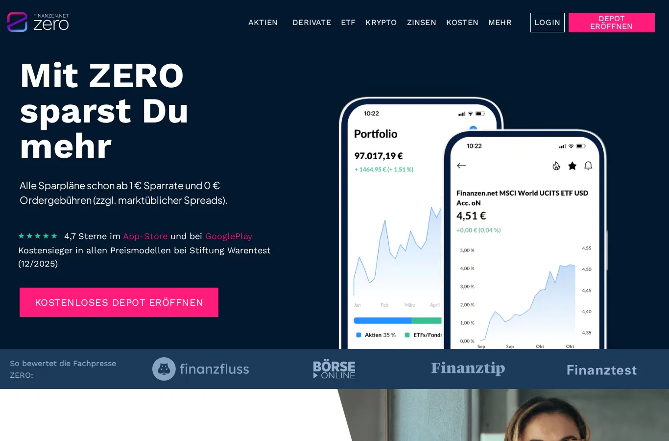finanzen.net ZERO Sparpläne