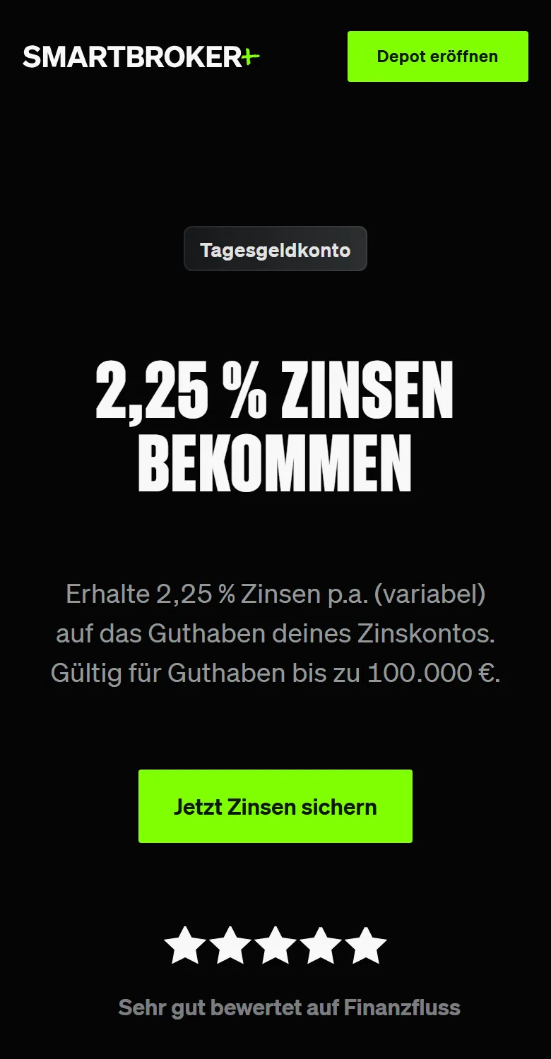 Smartbroker+ Zinskonto